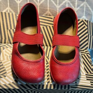 Camper Red Kids Dress Shoes